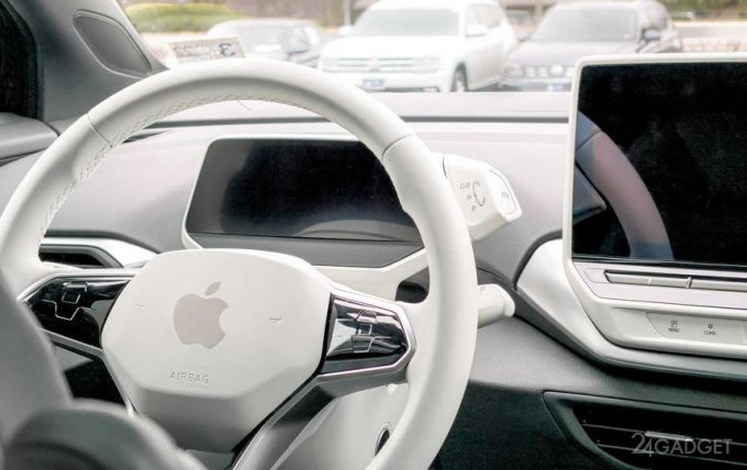 Беспилотный автомобиль Apple попал в аварию